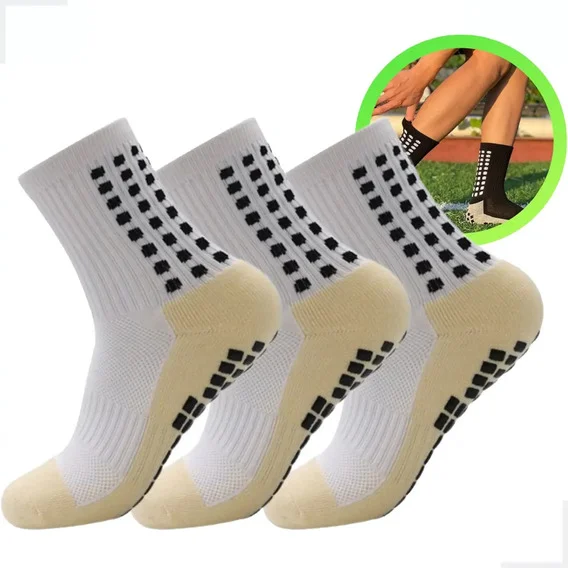 Kit 3 Pares Meias Antiderrapante Futebol Pro Socks Esportiva C…