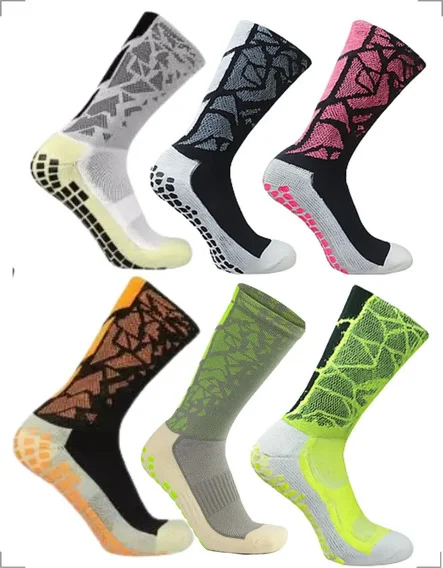 Kit 6 Pares Meias Antiderrapante Corrida Ciclismo Futebol/pret…