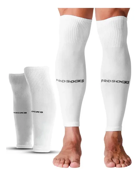 Meião Cortado Futebol Compressão Canelito Prosocks® Armor Armor Branco