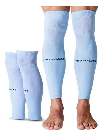 Meião Cortado Futebol Compressão Canelito Prosocks Armor Cor Azul Claro Tamanho Único