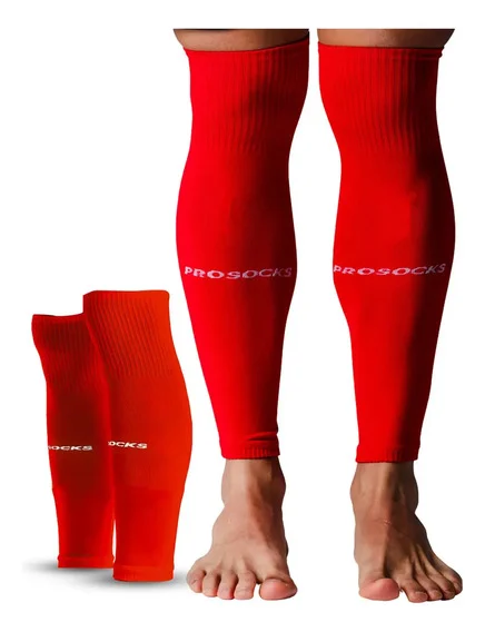 Meião Cortado Futebol Compressão Canelito Prosocks Armor Cor Vermelho Tamanho Único