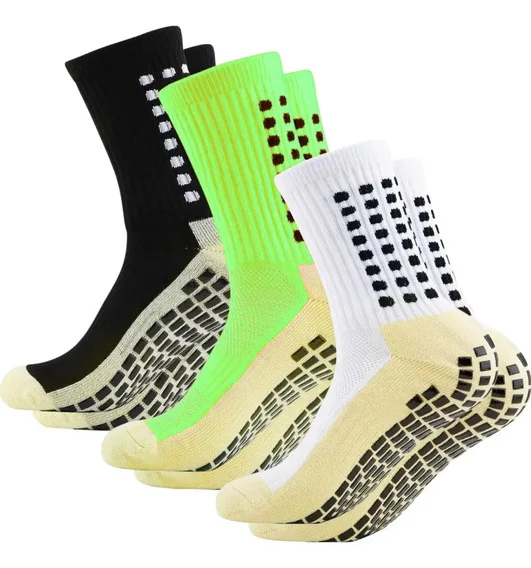 Kit 3 Pares Meia De Compressão Esportiva Corrida Futebol+Verde…
