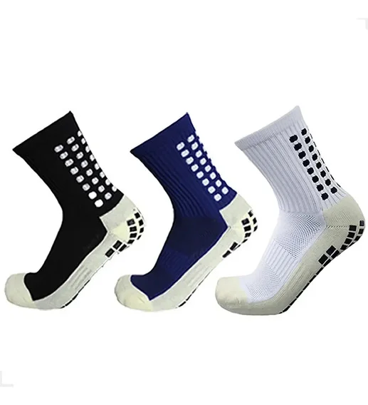 Kit 3 Meias Antiderrapante Esportiva Unissex Alta Qualidade